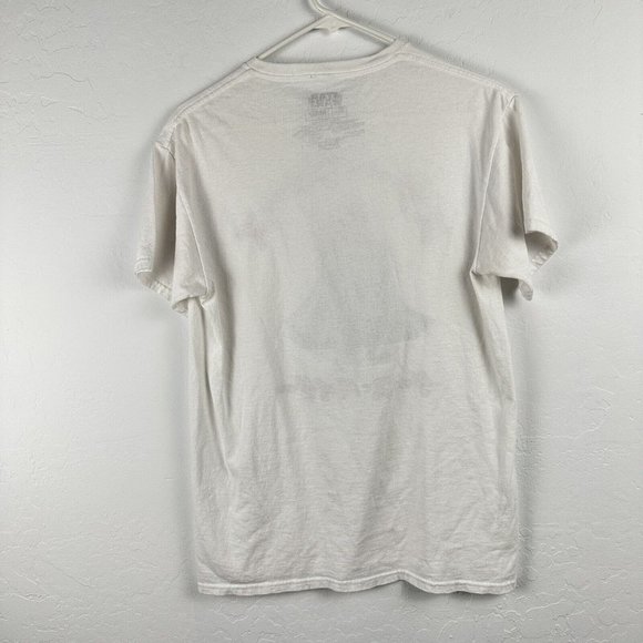 Star Wars Mad‎ Engine Mens T-Shirt M White Anime Darth Vader Red Light Saber - Picture 7 of 7